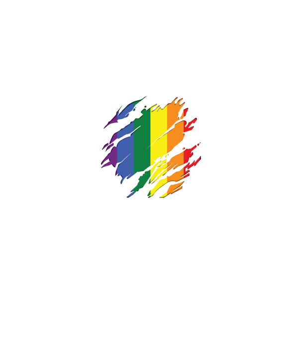 Steag LGBTQ model negru pe tricou