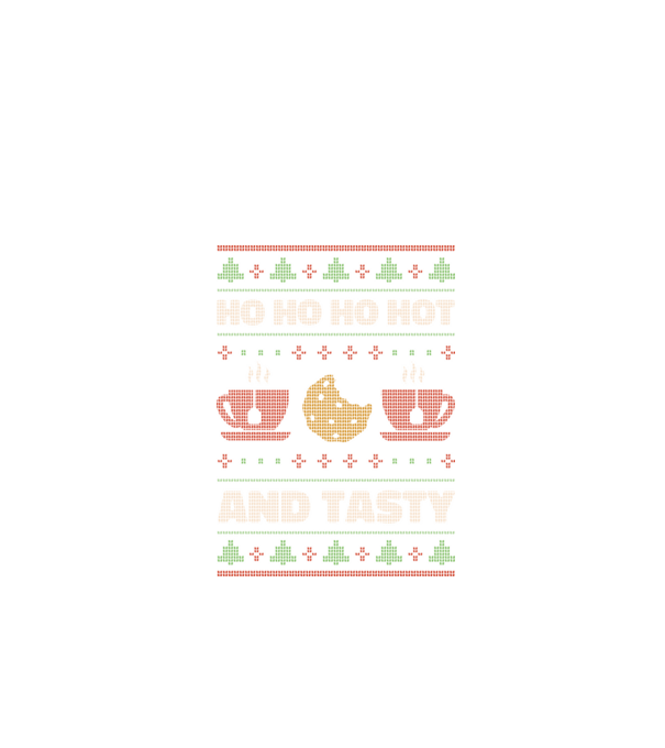 Ho Ho Ho Hot and Tasty Pulovăr urât model negru pe tricou