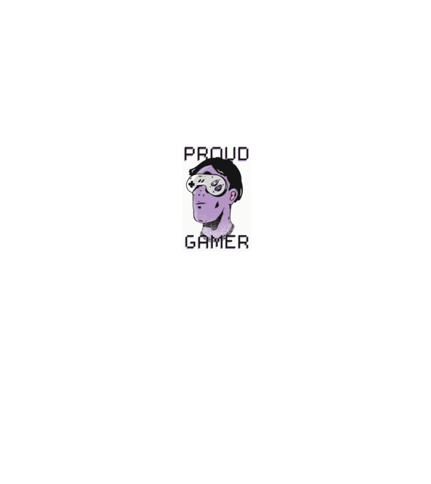 Ochelarii VR Proud Gamer model negru pe tricou