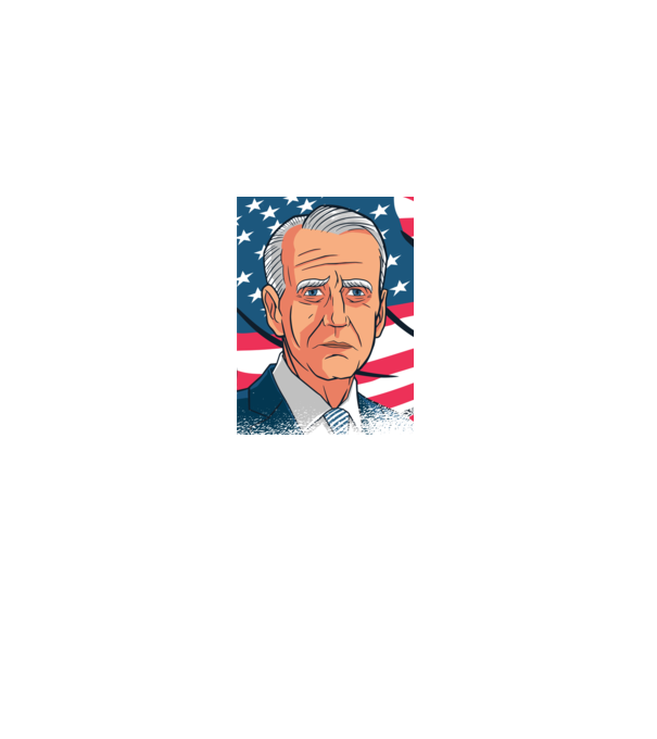Joe Biden USA model negru pe tricou