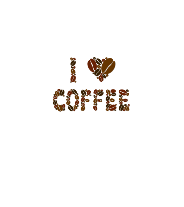 I Love Coffee model albastru deschis pe tricou