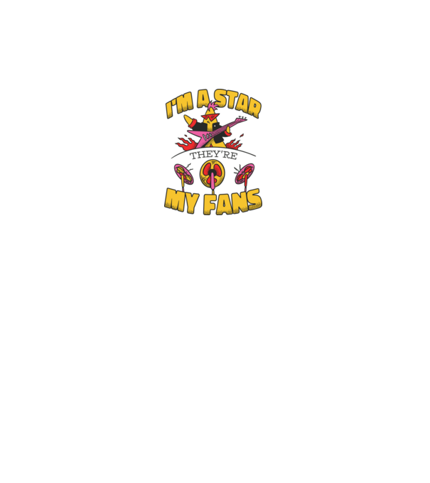 'I''m a Star, They''re my Fans' model alb pe tricou