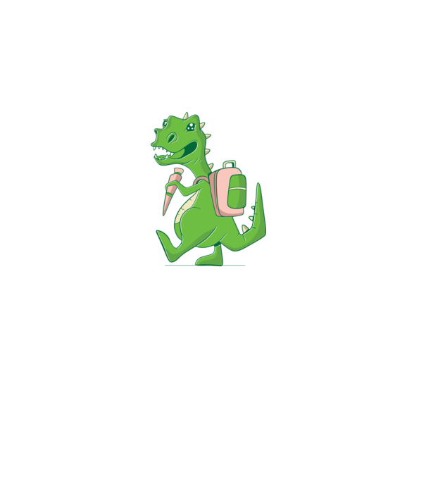Elev Dino model negru pe tricou
