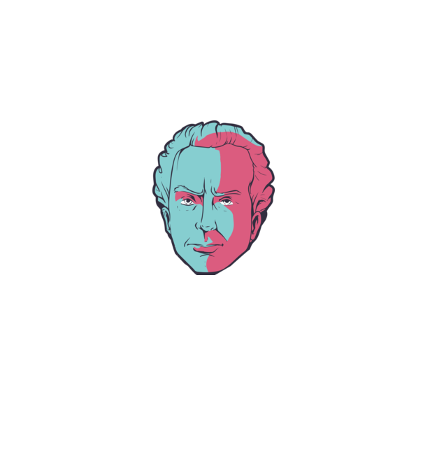 Immanuel Kant model albastru jeanși pe tricou