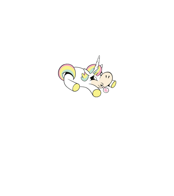 Unicorn bolnav model albastru regal pe tricou