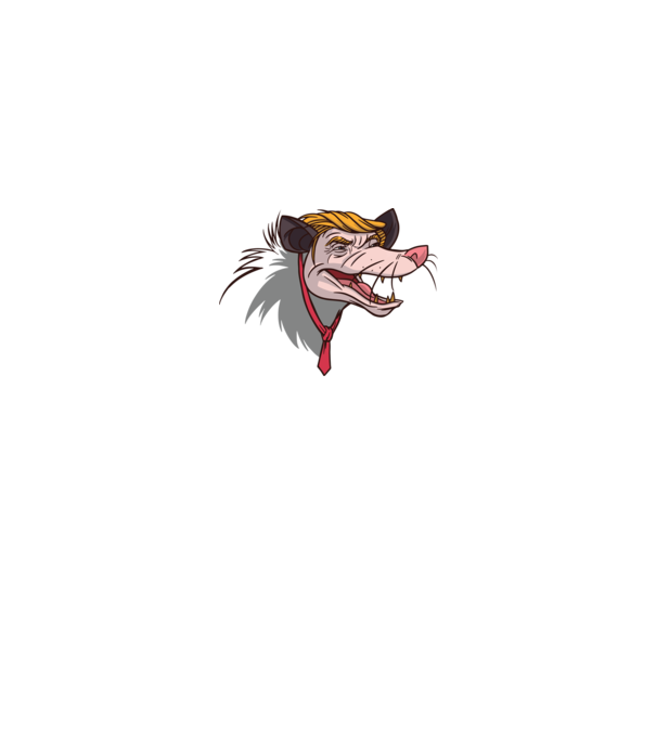 Trump Opossum model gri pe tricou