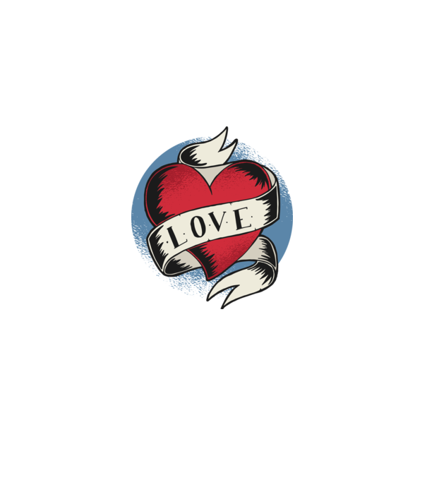 'Love Tatuaj pentru Valentine''s Day' model negru pe tricou