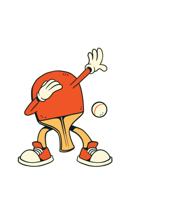 Ping Pong DAB model alb pe tricou