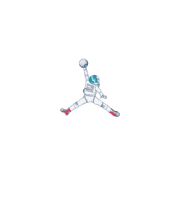 Air Astronaut tricou astronaut model roșu pe tricou