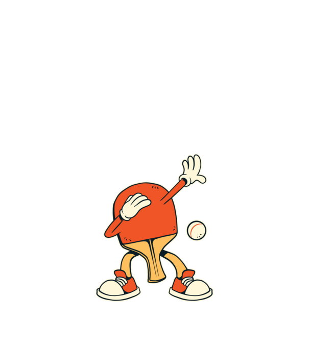 Ping Pong DAB model albastru închis pe tricou