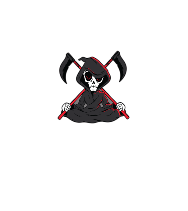 Moartea - Grim Reaper model negru pe tricou