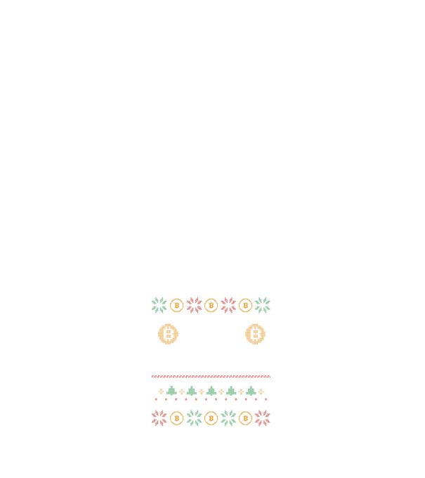 Buy the Dip Bitcoin Ugly Sweater model negru pe tricou