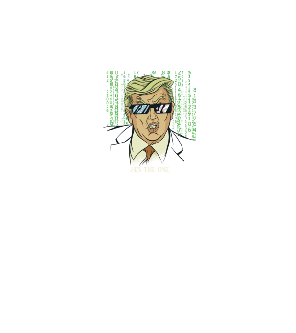 Trump Mátrix model negru pe tricou