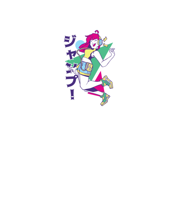 Anime fată retro model mov pe tricou