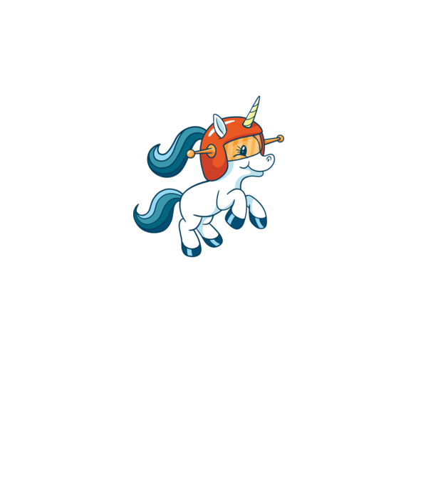 Unicorn Astronaut model negru pe tricou