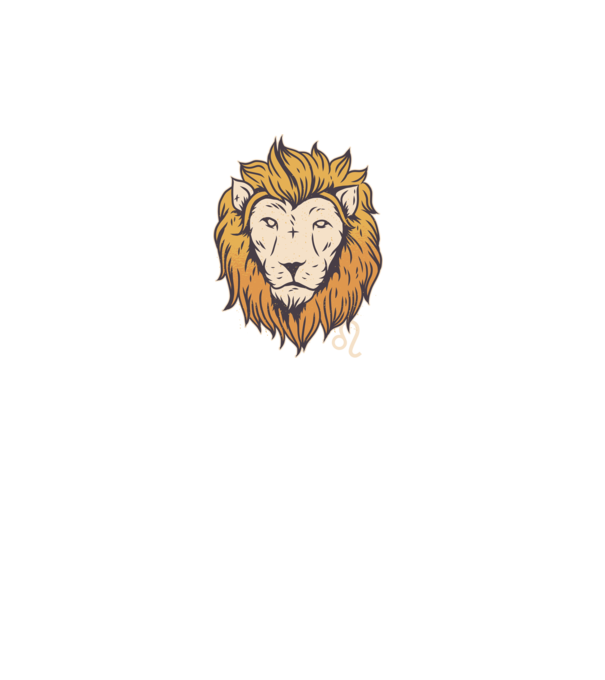 Lion head Horoscope model turcoaz pe tricou
