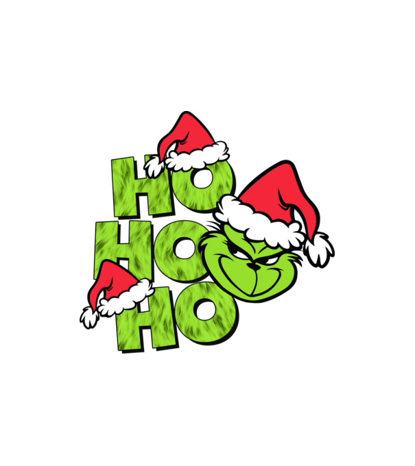 Ho Ho Ho - Grinch model nisipiu pe tricou