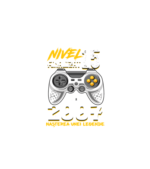 Nivel 15 finalizat. 2007 nașterea unei legende model negru pe tricou