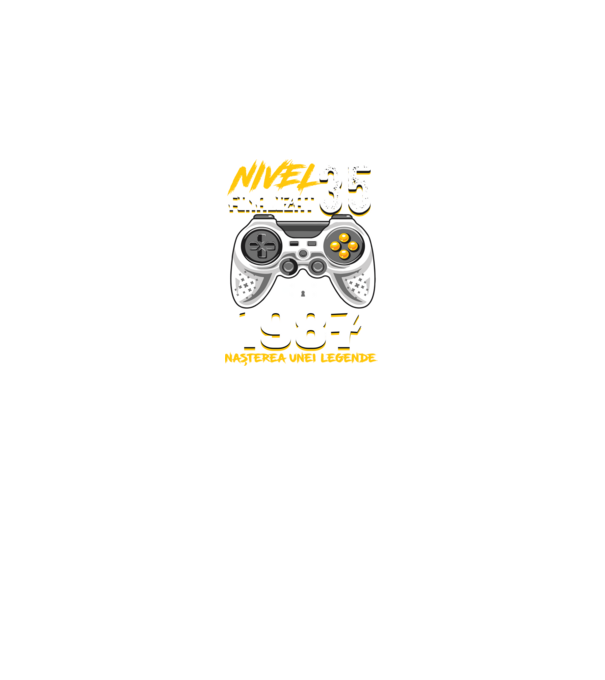 Nivel 35 finalizat. 1987 nașterea unei legende model negru pe tricou