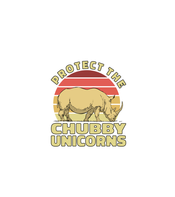 Protejați Unicornii - Rinocerii plinuți model negru pe tricou