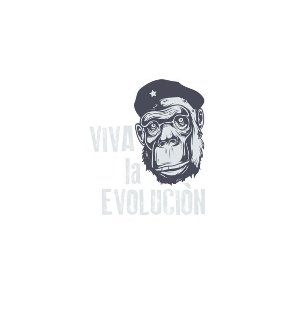 Viva La Evolucion model bordo pe tricou
