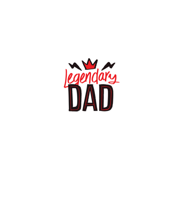Tată legendar model alb pe tricou