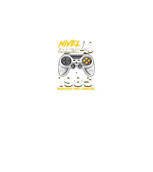 Nivel Finalizat 40 1985 model negru pe tricou