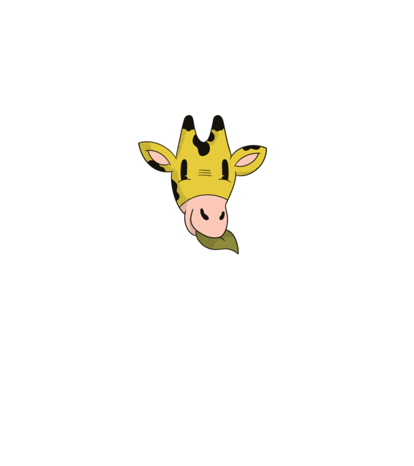 Cap Girafă model gri pe tricou
