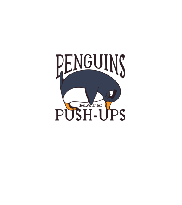 Pinguinii urăsc flotările model albastru jeanși pe tricou