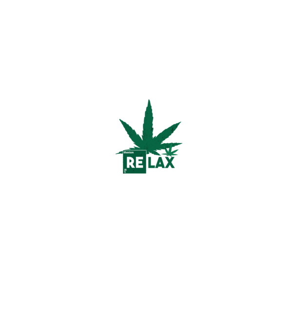 Relax Cannabis model negru pe tricou