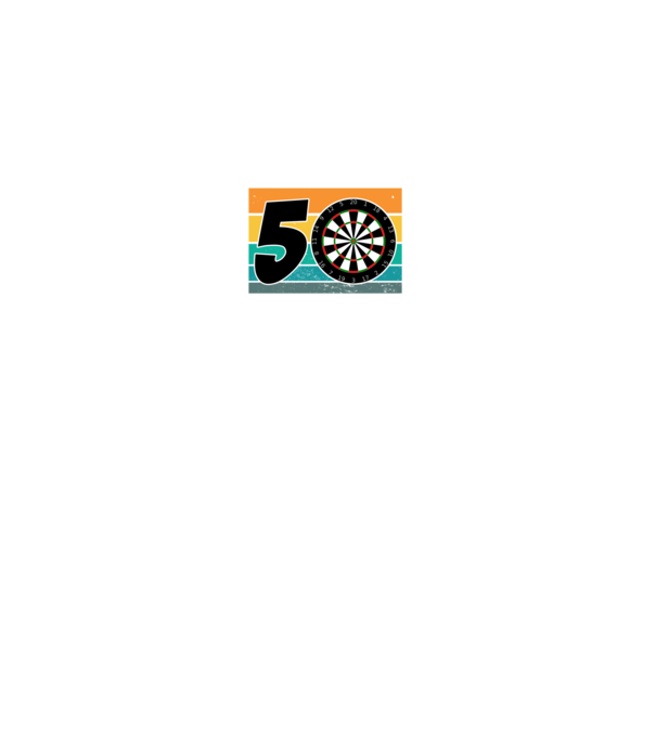 'I''m not 50 I''m bullseye darts birthday' model negru pe tricou