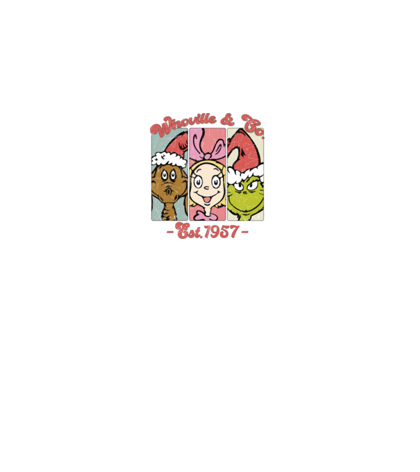 Whoville & Co. - Grinch model alb pe tricou