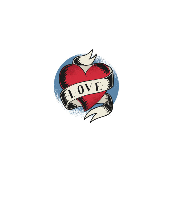 'Love Tatuaj pentru Valentine''s Day' model negru pe tricou