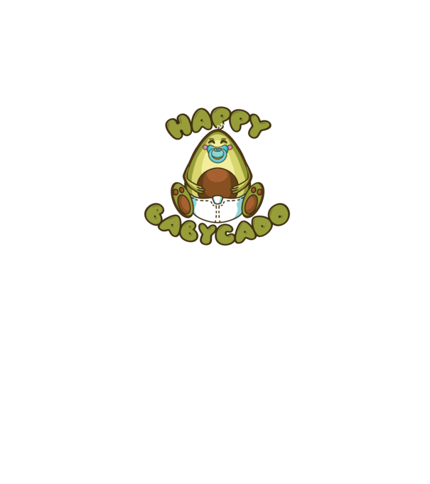 Avocado bebe model albastru închis pe tricou
