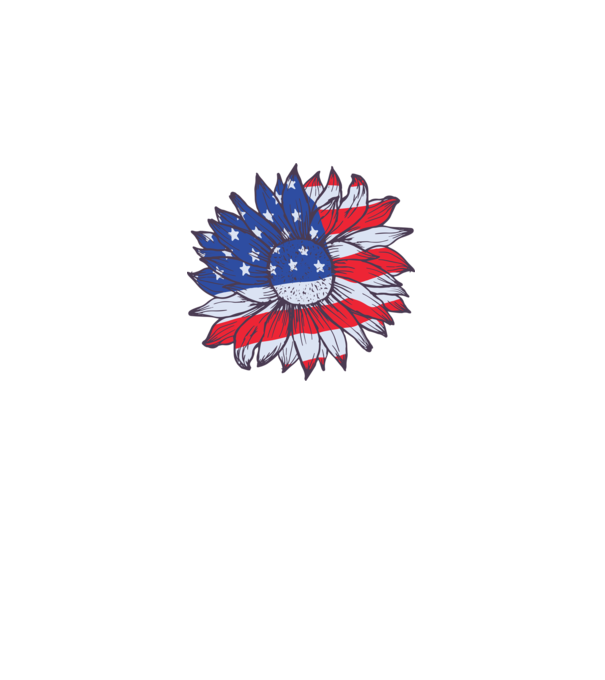 Floarea-soarelui americană Usa Sunflower model alb pe tricou