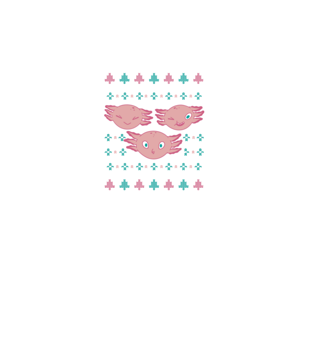 Pulover urât Axolotl model negru pe tricou