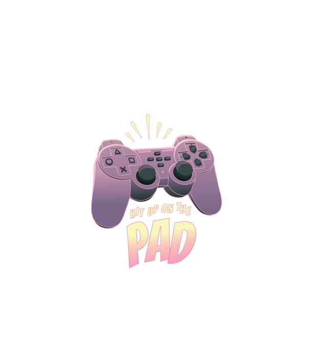 Gamer Controler model negru pe tricou