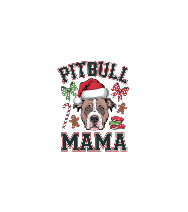 Pitbull Mama model alb pe tricou