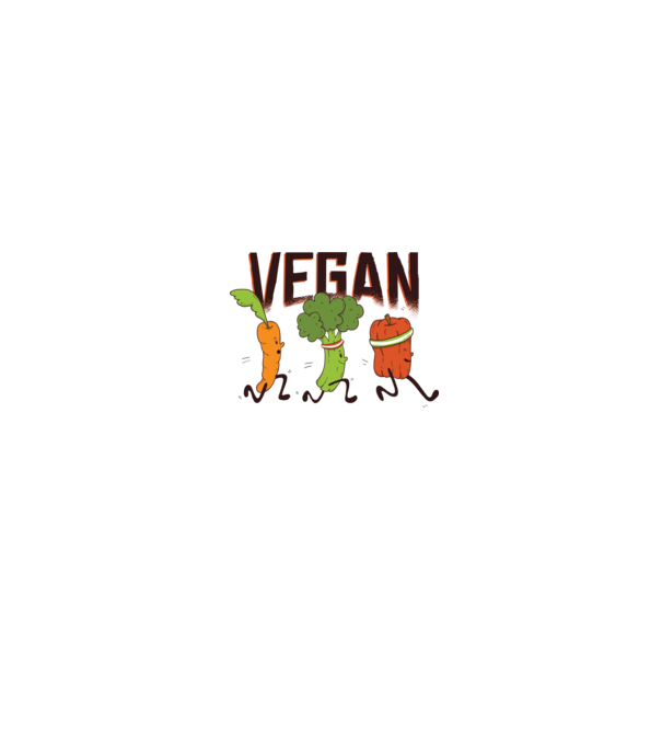 Legume vegan model alb pe tricou