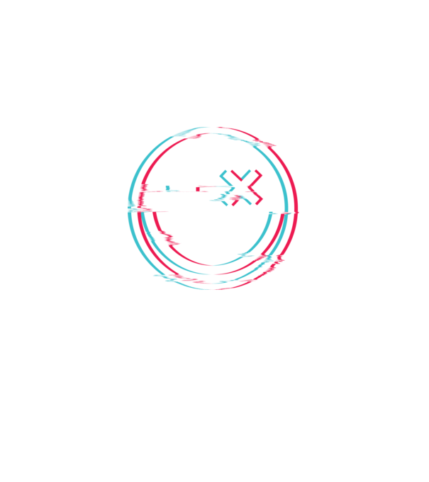 Smile glitch neon tiktok style model negru pe tricou