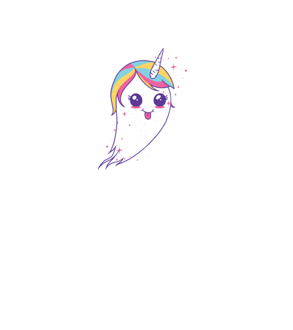 Unicorn Fantoma model roz deschis pe tricou