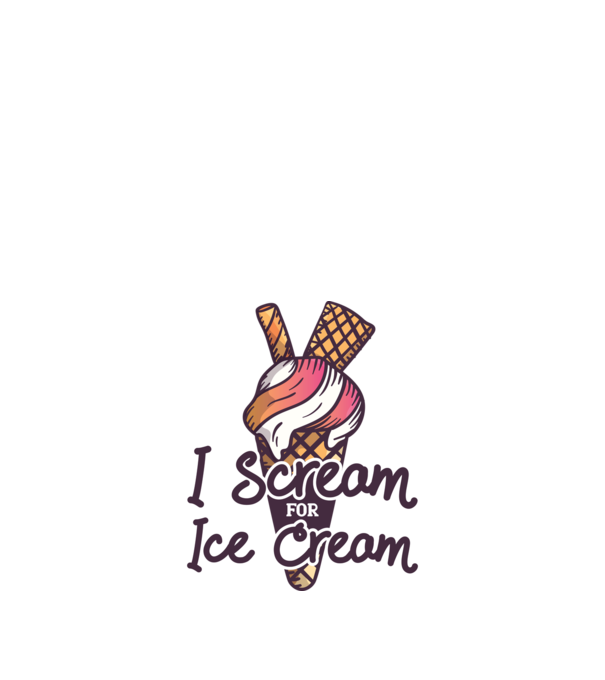 I Scream for Ice Cream model nisipiu pe tricou