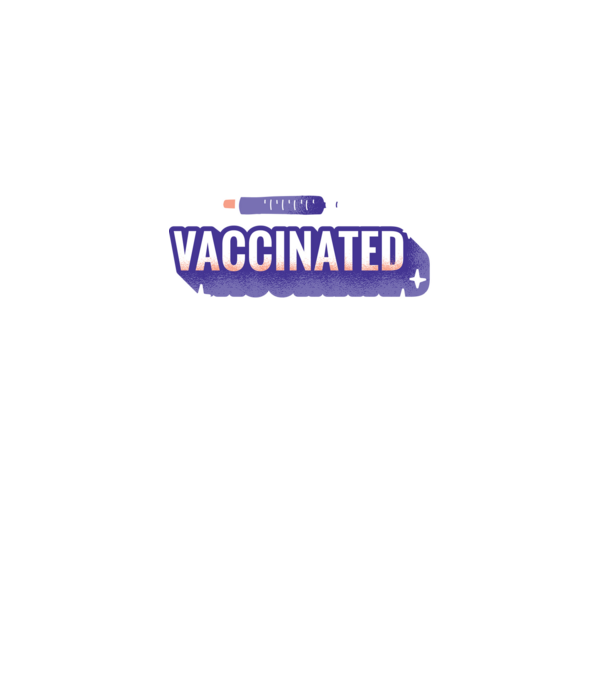 Vaccinat model negru pe tricou