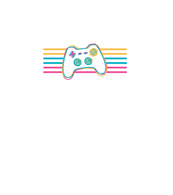 Gamer Controler Retro model turcoaz pe tricou