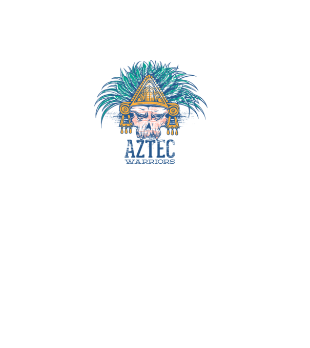 Aztec Warriors model alb pe tricou