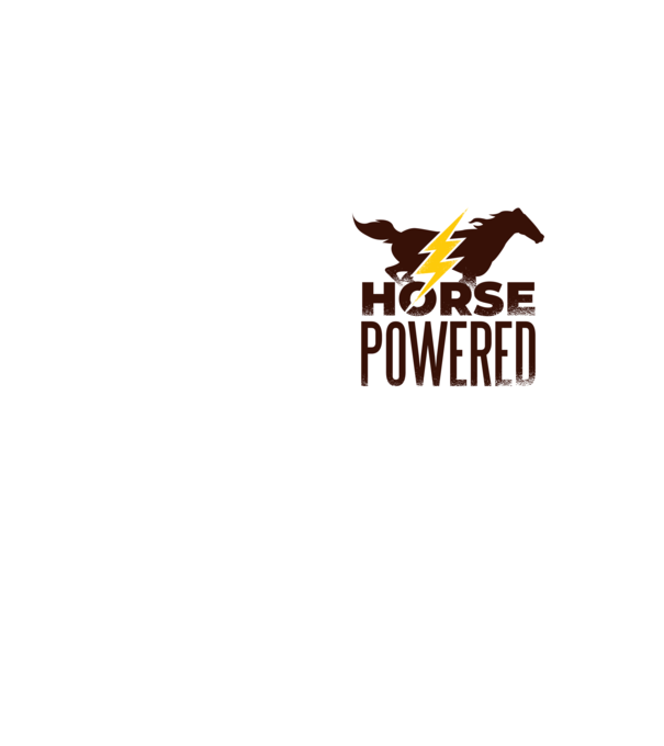 Horse Powered Cal-putere tricou călăreț model galben neon pe tricou