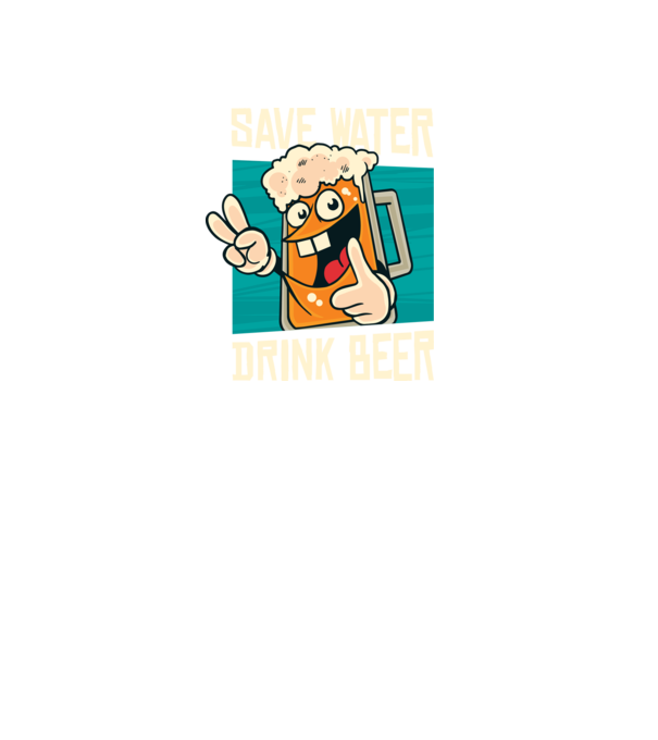 Save water, drink beer tricou amuzant bere model negru pe tricou