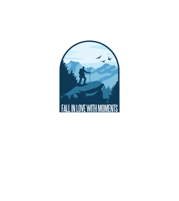 Fall in love with moments model gri pe tricou