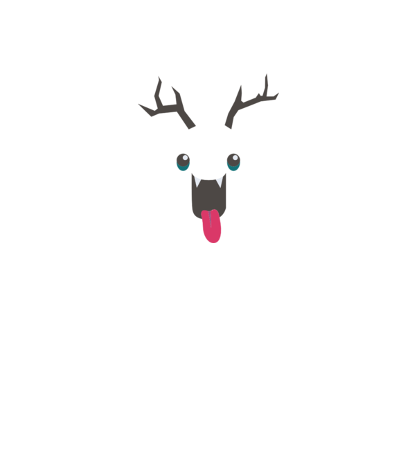 Funny Deer model dusty pink pe tricou
