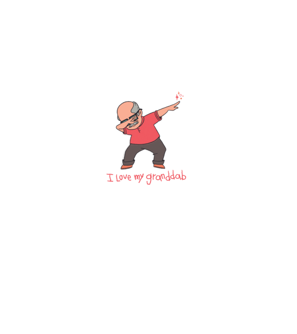 Îl iubesc pe bunicul meu model gri pe tricou